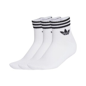 Комплект носков Adidas 3-Pack White 3-Stripes Ankle Socks JV7435